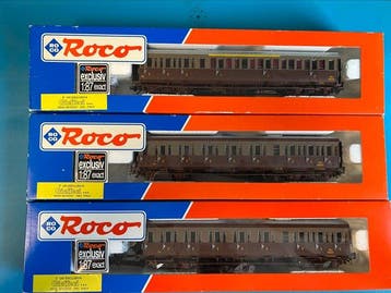 Roco H0 - 44777, 44778 - Modeltrein personenwagen (3) - Set, Nieuw