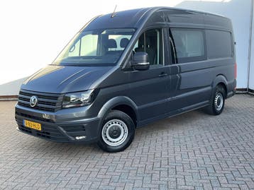 Volkswagen Crafter 6-Pers 30 2.0 TDI Dubbele Cabine L2H2 Com, Gebruikt, Euro 6, Volkswagen, Zilver of Grijs