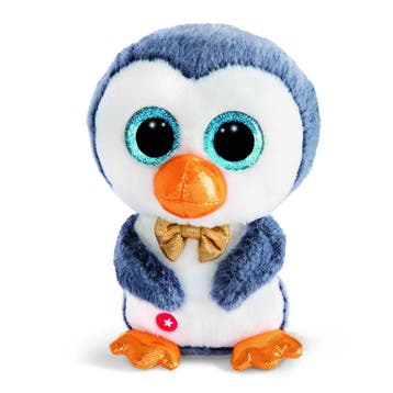 Nici Pinguin Sniffy - pluche knuffel - wit/blauw - 15 cm, Verzenden, Nieuw