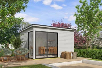Outdoor Life Tuinhuis Olivia Platinum Grey 385 x 295 cm, Tuin en Terras, Tuinhuizen, Nieuw
