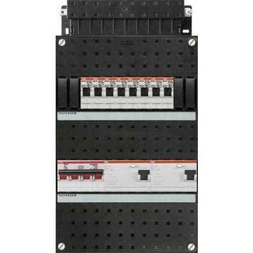 ABB groepenkast 3-fase, 8 groepen, 2 Aardlekschakelaars 4-P,, Ophalen of Verzenden, Nieuw
