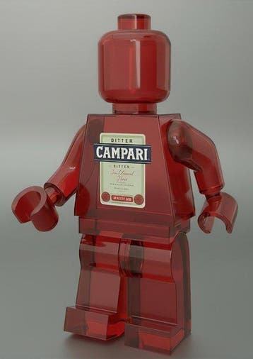 Boriani - Minifìgure Bitter Campari - limited edition 2/20, Nieuw