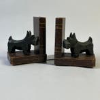 Boekensteunen - Art Deco - Set Scottie dogs - ca. 1930 -