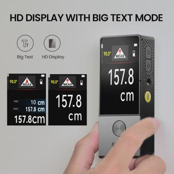 MILESEEY D9 Laser Afstandsmeter: Multifunctioneel met Wiel,, Verzenden, Nieuw
