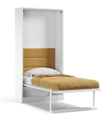 Opklapbed maat 100 x 200, verticaal, kleur wit, Verzenden, Nieuw