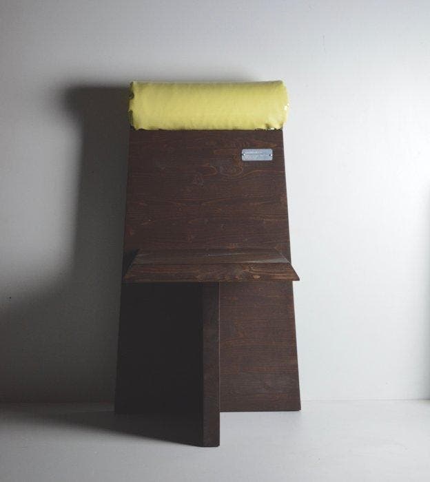 Studio Greca - Stoel - C26 Camber - Hout, Fluweel - 25, Antiek en Kunst, Kunst | Designobjecten