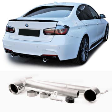 BMW 3 Series F30 / F31 Duplex Uitlaat Einddemper Rond, Ophalen of Verzenden, Nieuw