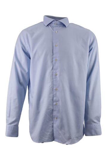 Profuomo Overhemd in maat 43 Blauw, Verzenden, Zo goed als nieuw, Blauw, Profuomo