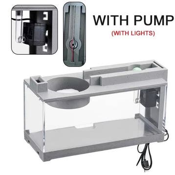 Micro Aquarium met Filter – Stille Desktop Vissentank, Verzenden, Nieuw