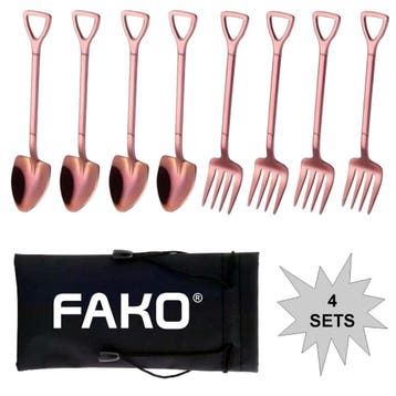 Fako Bijoux - Gebak Bestek - Dessert Bestek - Schep & Hark -, Verzenden, Nieuw