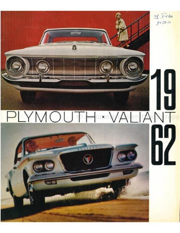 1962 PLYMOUTH VALIANT BROCHURE NEDERLANDS, Nieuw, Author