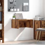 vidaXL Wandbureau Wandgemonteerd Oud Hout 60 x 45 x 30 cm, Huis en Inrichting, Bureaus, Verzenden, Nieuw