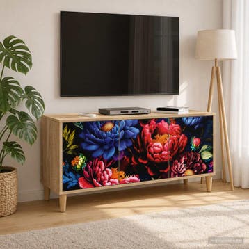 vidaXL Tv-meubel KIEL 102 x 33 x 50 cm Sonoma Bewerkt hout, Minder dan 50 cm, Verzenden, Nieuw, Minder dan 100 cm