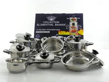 Blumenthal Bavaria - Kookpottenset (12) - Staal, Antiek en Kunst