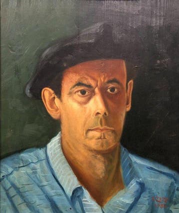 École basque (XX) - Autoportrait au Beret