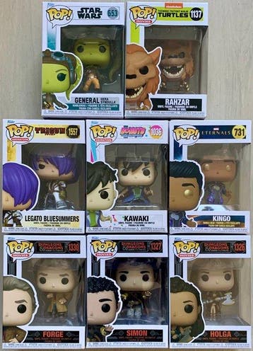 Funko - Funko Pop 8x Various Vinyl Figures/Bobbleheads