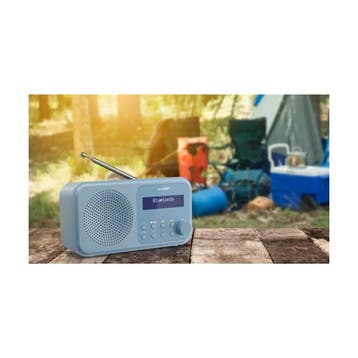 SHARP DR-P420(BL) Tokyo DAB+ radio, Bluetooth 5.3, staalb..., Verzenden, Nieuw