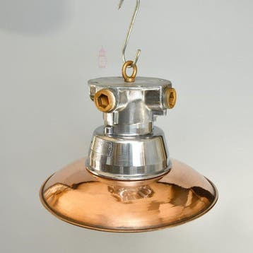 Plafondlamp - Metaal, Emaille