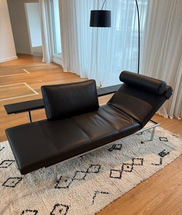 ipdesign - Assmann + Kleene - Slaapbank - Leder, Chroom,