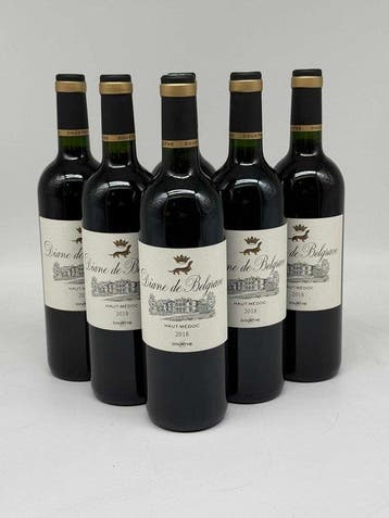 2018 Diane de Belgrave - Médoc - 6 Flessen (0.75 liter), Verzamelen, Wijnen, Nieuw