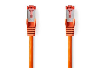 Nedis Netwerkkabel S/FTP CAT6 kabel - 0.50 meter (Oranje), Ophalen of Verzenden, Nieuw