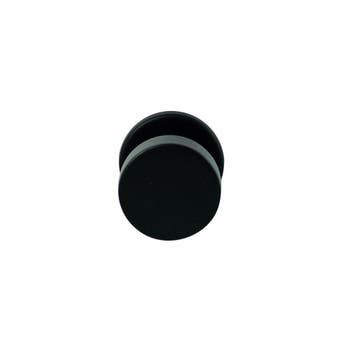 Knopkruk Piano op rond rozet 4mm dun - zwart, Verzenden, Nieuw