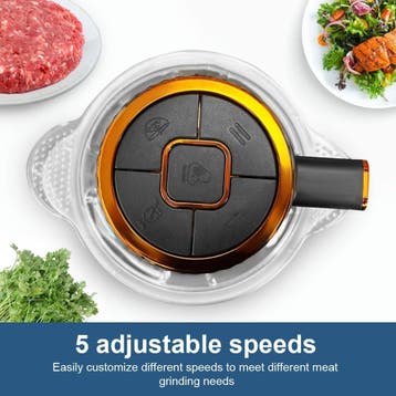 Hakmolen elektrisch - Glas - 2,4L - 300W - RVS - SPZTJK •, Verzenden, Zo goed als nieuw