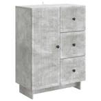 vidaXL Dressoir met lade Betongrijs 66 x 34,5 x 90 cm, Verzenden, Nieuw, Overige houtsoorten, Minder dan 50 cm