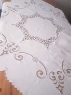 handgeborduurd linnen Madeira-tafelkleed - Tafelkleed (7) -, Antiek en Kunst, Antiek | Kleden en Textiel