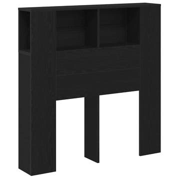 vidaXL Hoofdeinde kas Zwart Eiken Bewerkt hout, Verzenden, Nieuw, Zwart, Hout