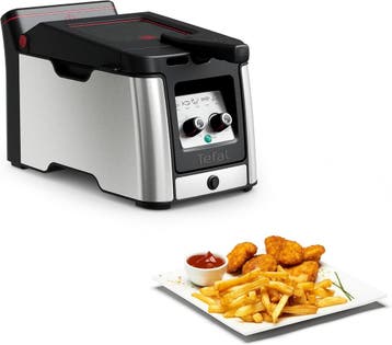 Tefal Frituurpan Clear Duo 3,5L | Retourdeal 29% Korting, 3 tot 4 liter, Ophalen of Verzenden, Nieuw, Uitneembare binnenpan