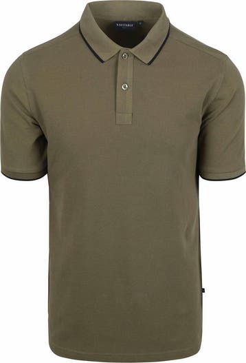 Suitable Respect Polo Tip Ferry Olijfgroen maat XL Heren, Verzenden, Nieuw, Maat 56/58 (XL), Suitable