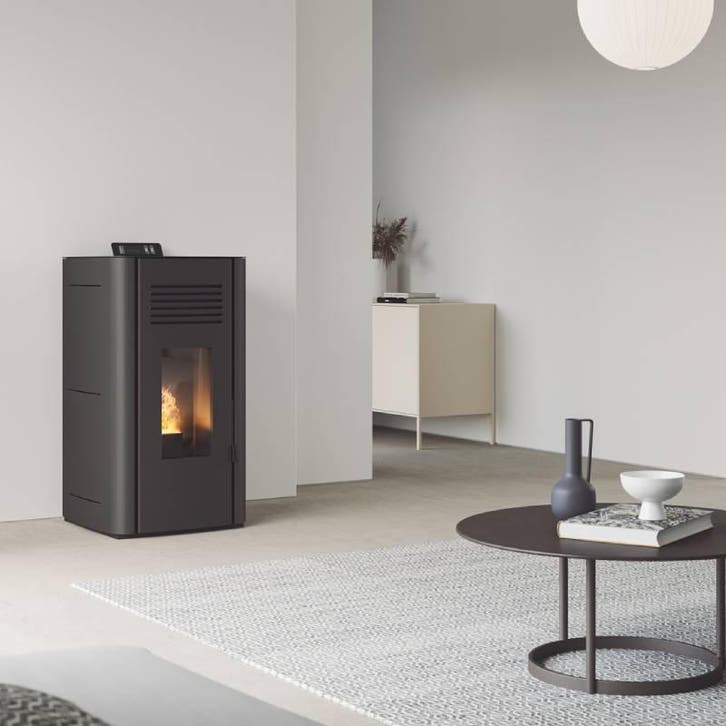 Cv pelletkachel Idro 13 kW verwarmt gasloos 320 m3 goedkoop, Huis en Inrichting, Kachels, Hout, Nieuw, Vrijstaand, Ophalen of Verzenden