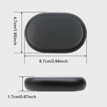 12 Pcs 4x6cm Spa hot Stone Beauty Stones Massage Lava Natura, Verzenden, Nieuw