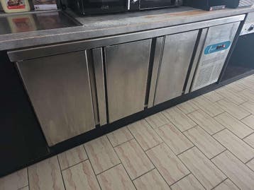 3-Deurs inox koelwerkbank Topcold TCTP-7-180-30..., Nieuw in verpakking