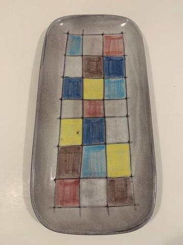 Decoratief dienblad - Bitossi, Ettore Sottsass - Italië, Antiek en Kunst