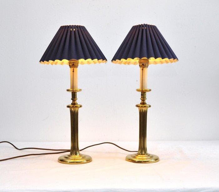Herda Amsterdam - Tafellamp (2) - Messing, Antiek en Kunst, Curiosa en Brocante