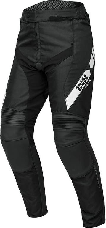 IXS RS-500 1.0 Zwart Wit Leren/Textiele Motorbroek, Motoren, Nieuw met kaartje, Broek | leer, IXS, Heren