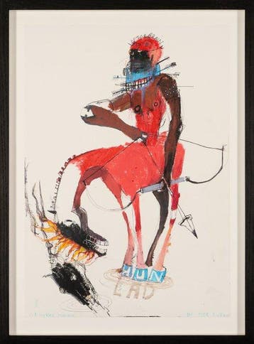 Kinki Texas (Holger Meier, 1969) - Original Werk in Gouache