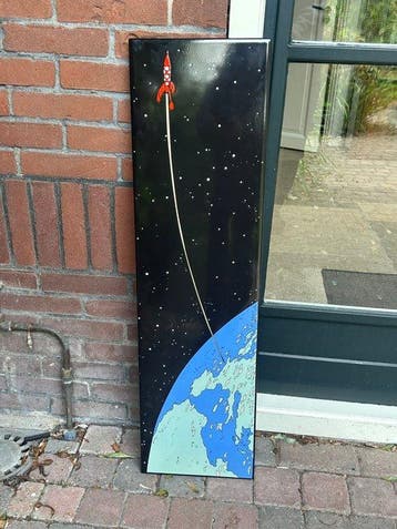 Emaillerie Belge - Emaille bord - Tintin Raket - Emaille, Nieuw