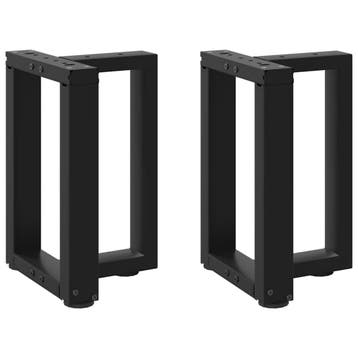 vidaXL Salontafelpoten 2 st T-vormig 28x25x(42-43) cm staal, Huis en Inrichting, Tafelonderdelen, Verzenden, Nieuw