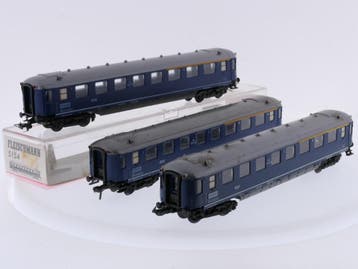 Schaal H0 Fleischmann 5154 set van 3 Plan K personenrijtu..., Hobby en Vrije tijd, Gebruikt, Gelijkstroom, Fleischmann, Overige typen