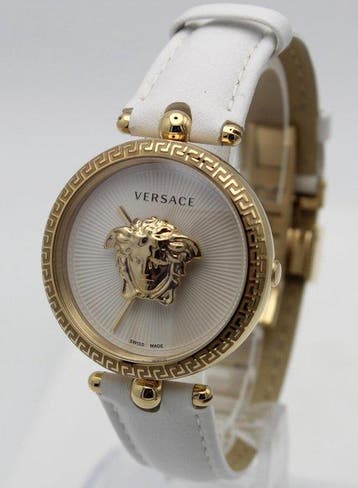 Versace - Like new Palazzo Empire White Dial Gold Tone Swiss, Nieuw
