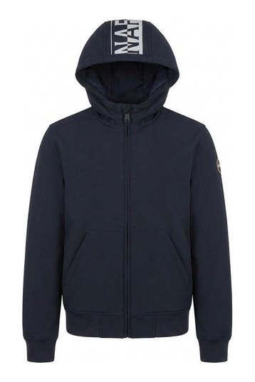 Napapijri Jas Jongens in maat 140 Blauw, Verzenden, Zo goed als nieuw, Napapijri, Jongen of Meisje