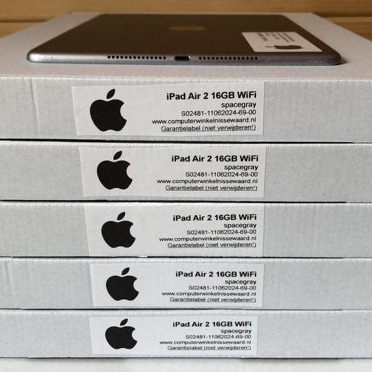 voordeelbundel (10+prijs) Apple iPad 9.7 Air 2 16GB WiFi, Computers en Software, Apple iPads, Nieuw, Ophalen of Verzenden