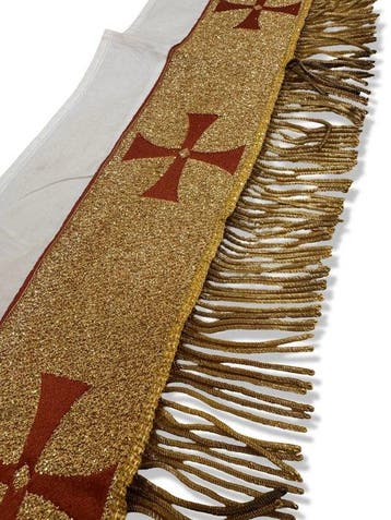 Balza (altaar kleed franje) - 200 cm - Antiek - Katoen,