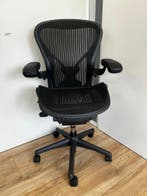 Herman Miller Aeron C - Bureaustoel Voor Lange Mensen, Verzenden, Zwart, Zo goed als nieuw, Bureaustoel