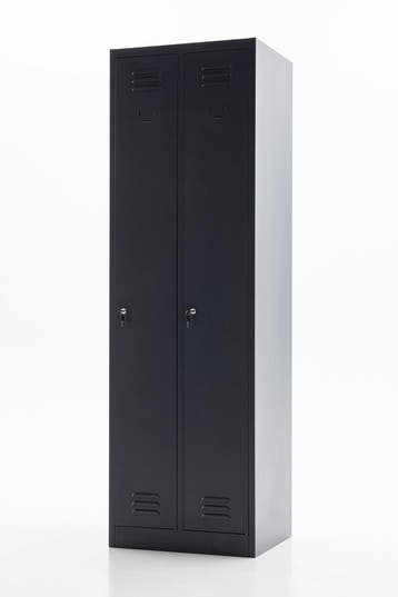 Lockerkast kleding 60x50x195cm - 2 deuren - Antraciet, Ophalen of Verzenden, Nieuw, Luxe