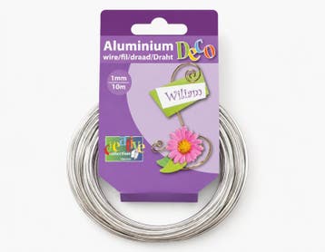 1 rol Vaessen Creative aluminiumdraad 1 mm x 10 meter mis..., Ophalen of Verzenden, Nieuw, Kraal