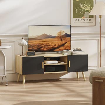 HOMCOM Furniture TV Furniture TV drink TV bench up to 50 inc, Verzenden, Nieuw